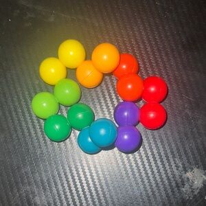 Colorful Rainbow Ball Set for Kids